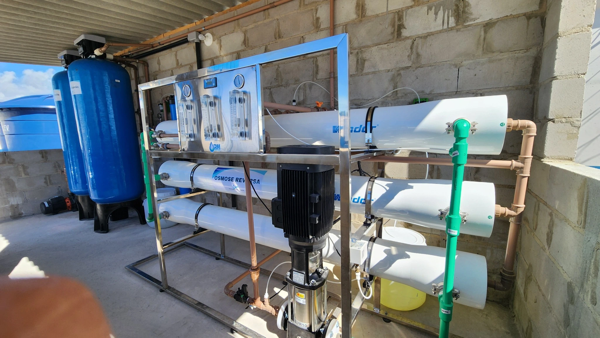 Sistema de Osmose Reversa Industrial RM Sistemas